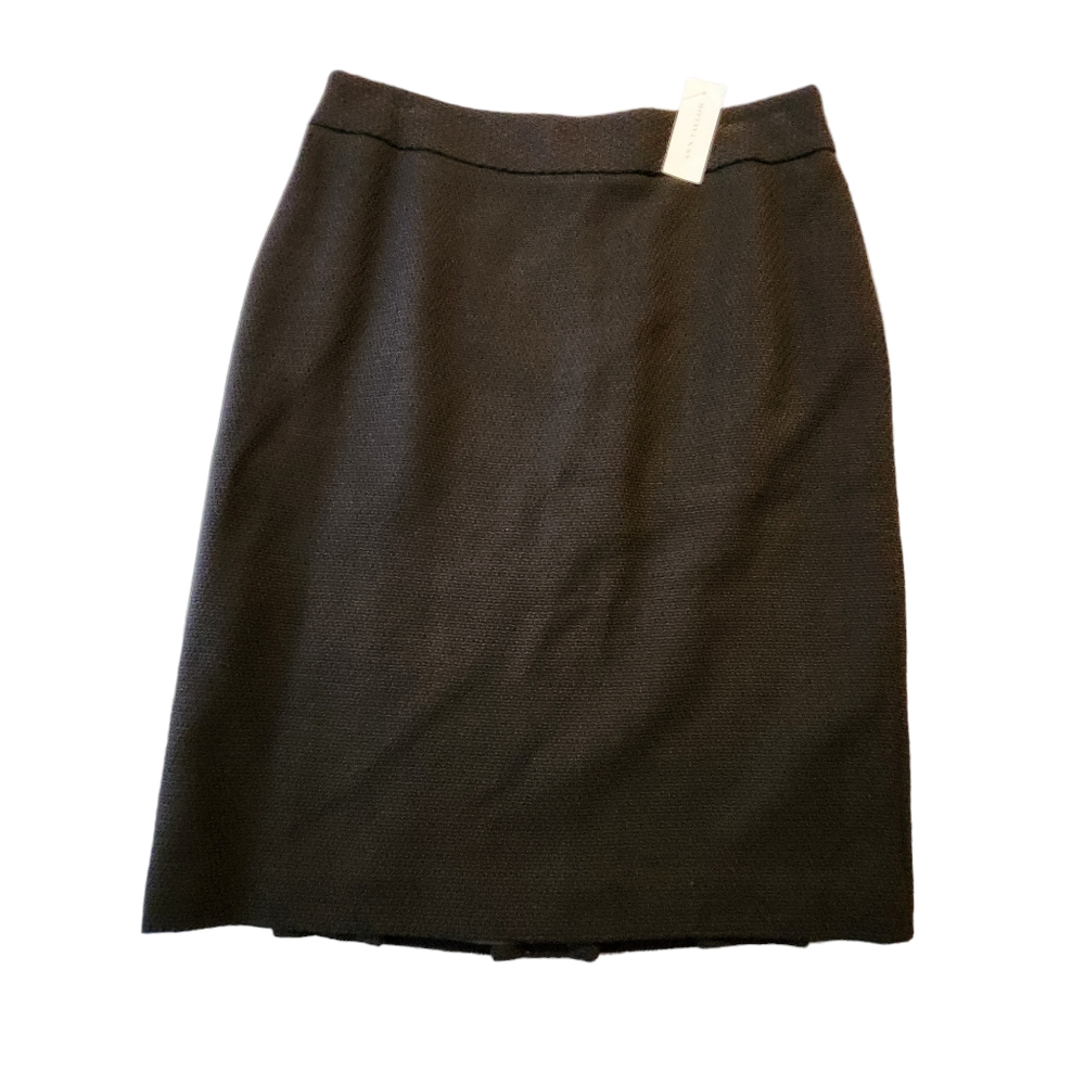 NWT Ann Taylor Women's Brown Wool Pencil Skirt Size 10 G9